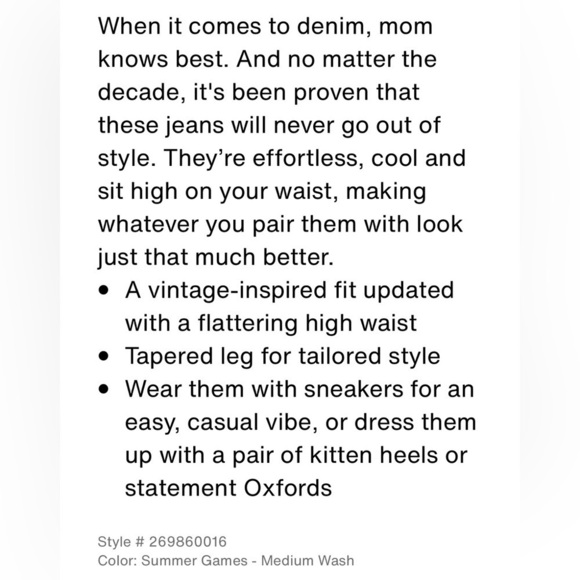 NWOT Levi’s Silver Tab Mom Jean High Waist Distressed - Picture 15 of 15